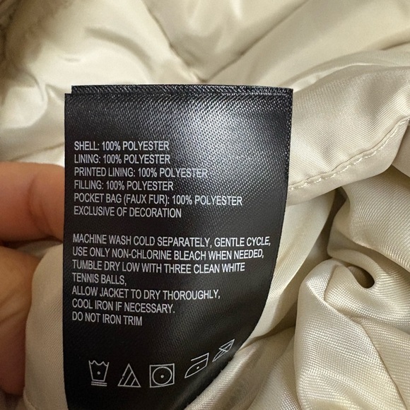 Never worn: Laundry By Shelli Segal Off-White Puffer Coat - Picture 10 of 12
